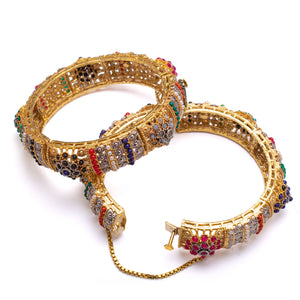 Temple Inspired Turkish Bangle Pair