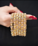 HIGH QUALITY DAZZLING BANGLES- 6 PIECES