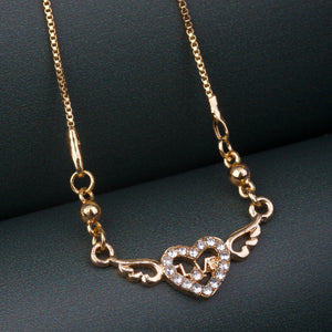 Heart Shaped Golden Delicate Pendant