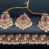 Encrusted Naurattan Necklace Set