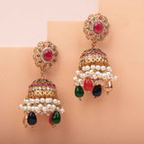 Naurattan Jhumka Earring