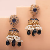 Naurattan Jhumka Earring