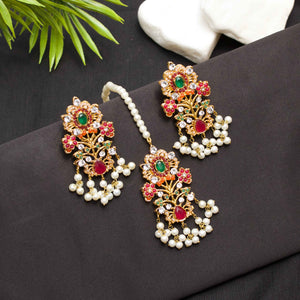 Naurattan Earring & Teeka