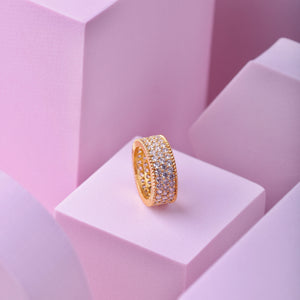 Zirconia Ring Golden -03