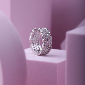 Zirconia Ring Silver - 04