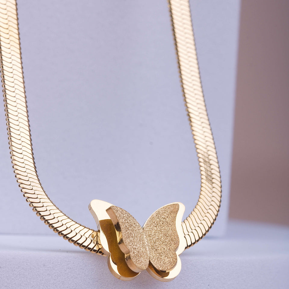 Butterfly Golden Necklace