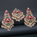 Encrusted Naurattan Necklace Set